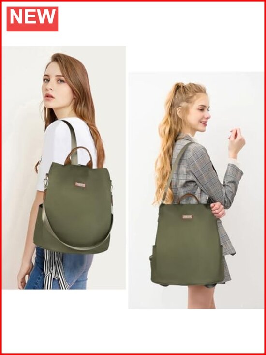 Women\'s Anti-Theft Convertible Backpack Purse Waterproof Nylon Daypack 13 inch main image 3
